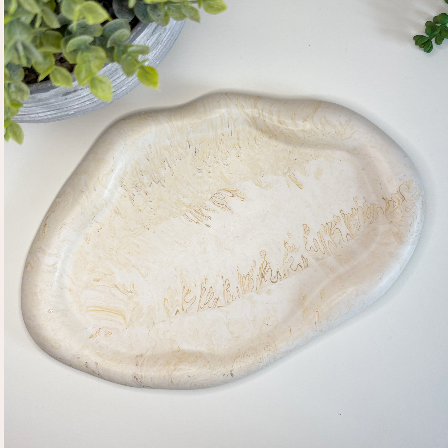 Organic Shaped Jesmonite Tray