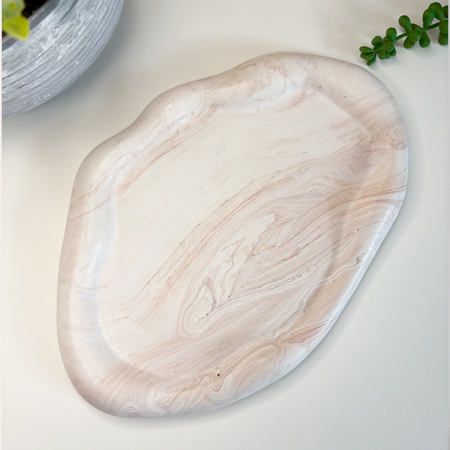 Organic Shaped Jesmonite Tray