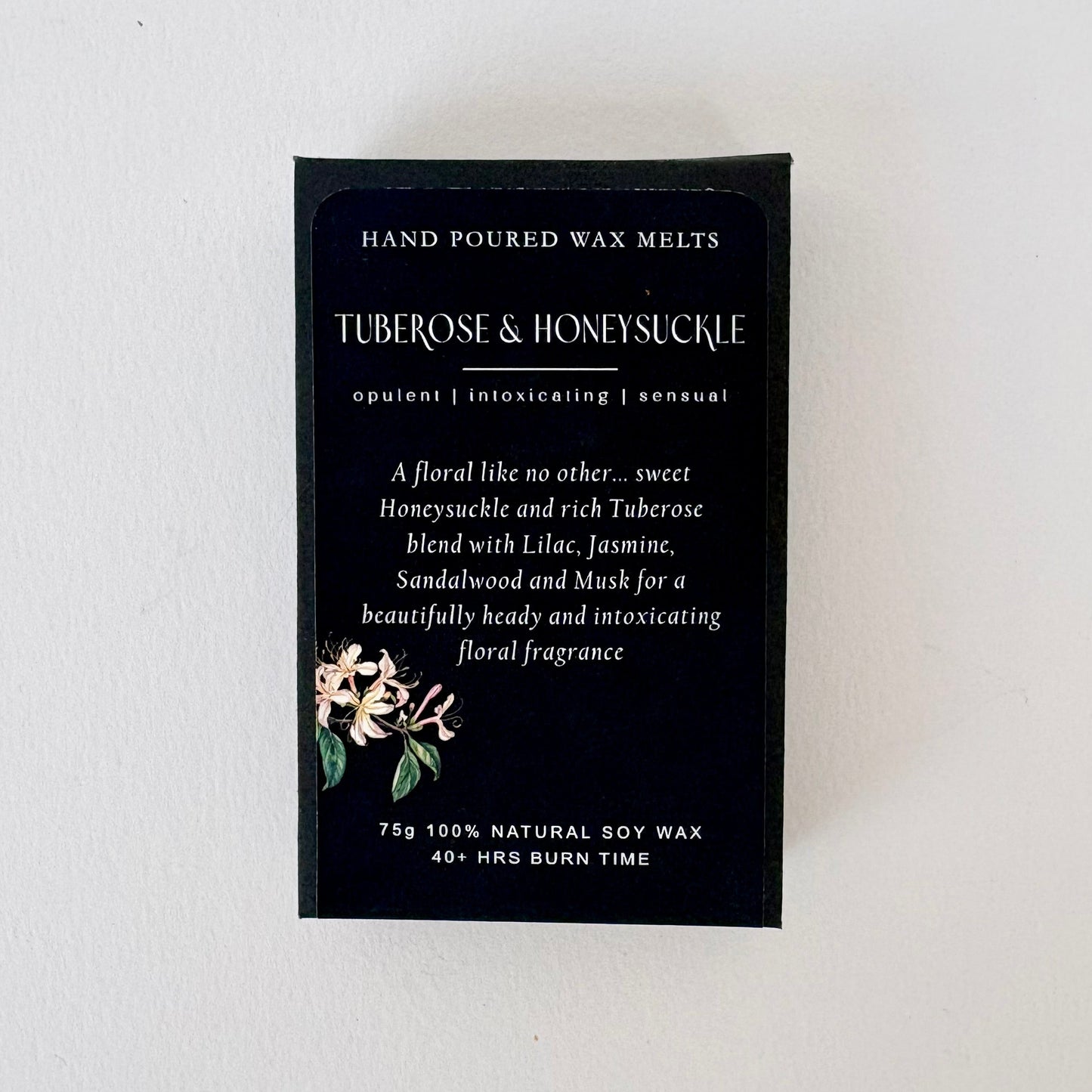 Tuberose & Honeysuckle | Soy Wax Melts – Hand-Poured Natural Wax Melts for Long-Lasting Home Fragrance