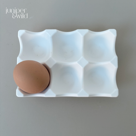 Cucina Egg Tray - Jesmonite Stoneware