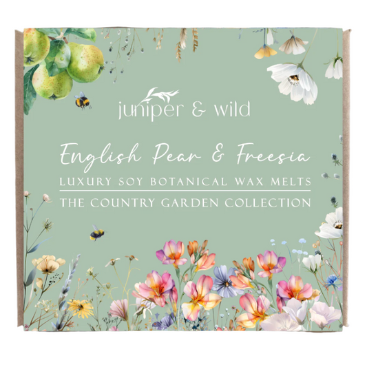 English Pear & Freesia -  Handmade Soy Botanical Wax Melts | Vegan Friendly & Cruelty Free