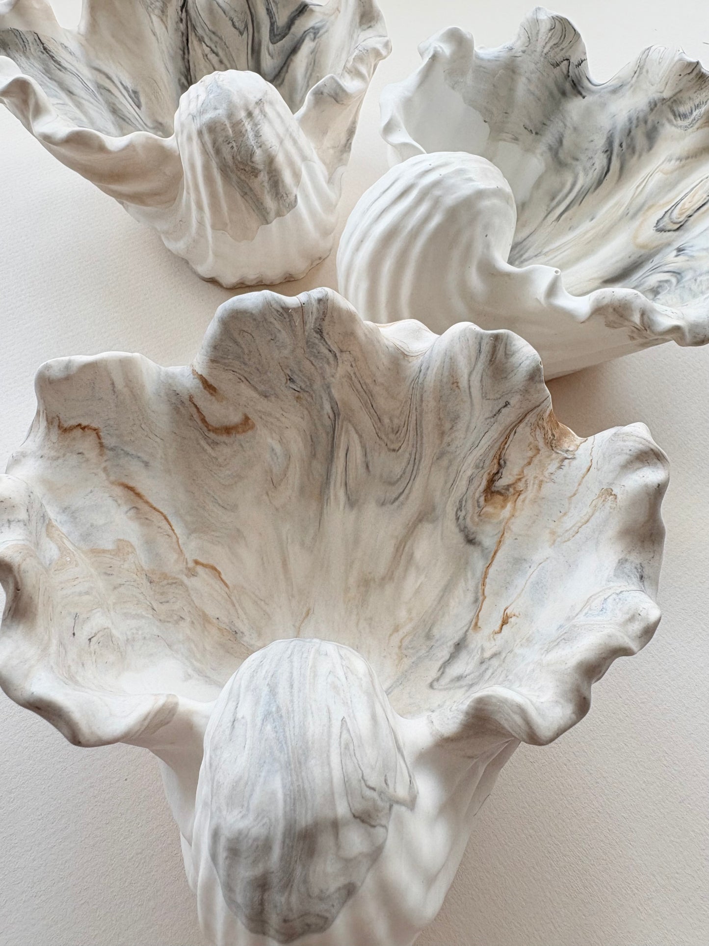 Large Conch Shell - Jesmonite Stoneware