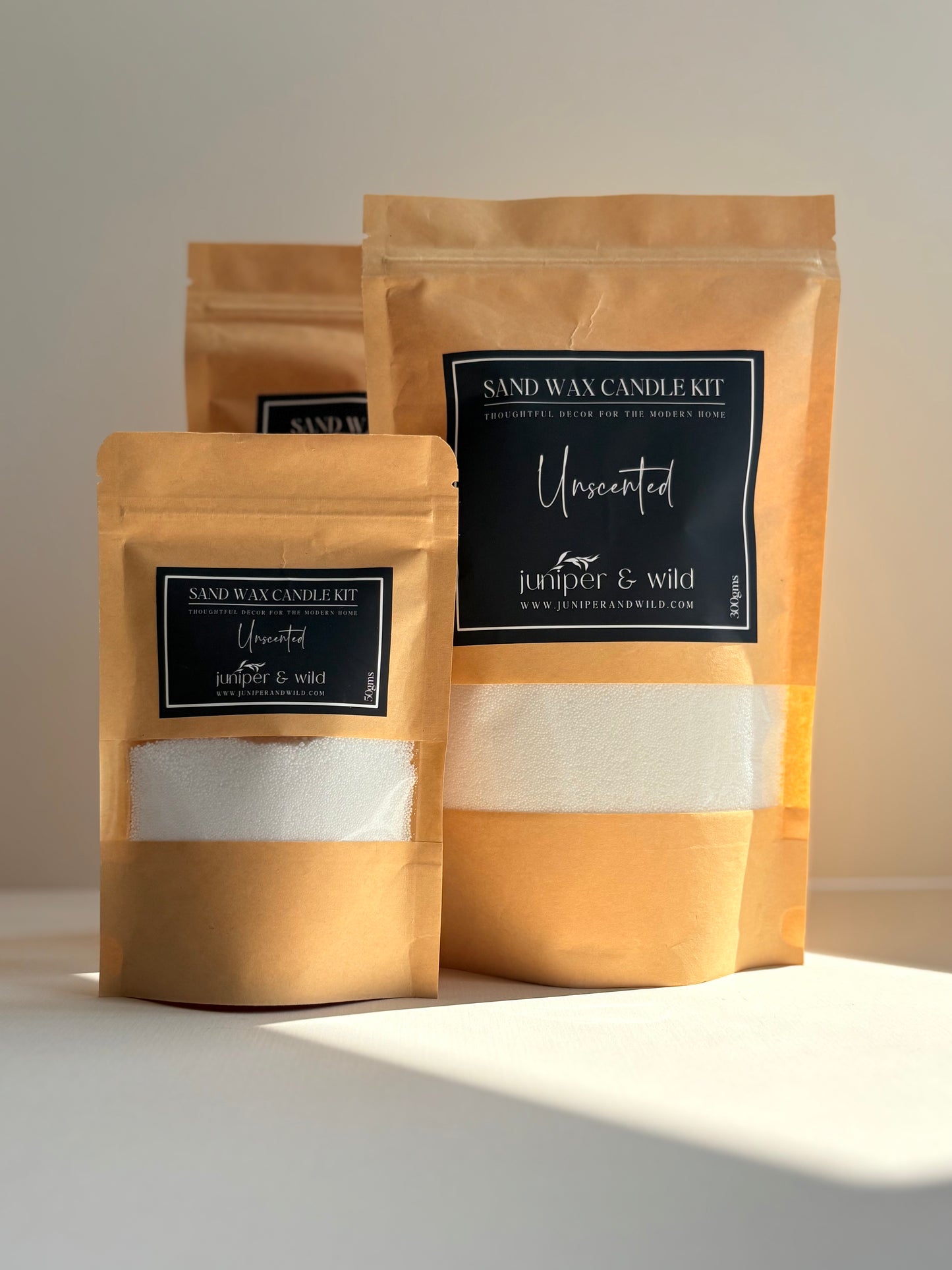 Sand Wax Candle Kits - Unscented or Scented Options