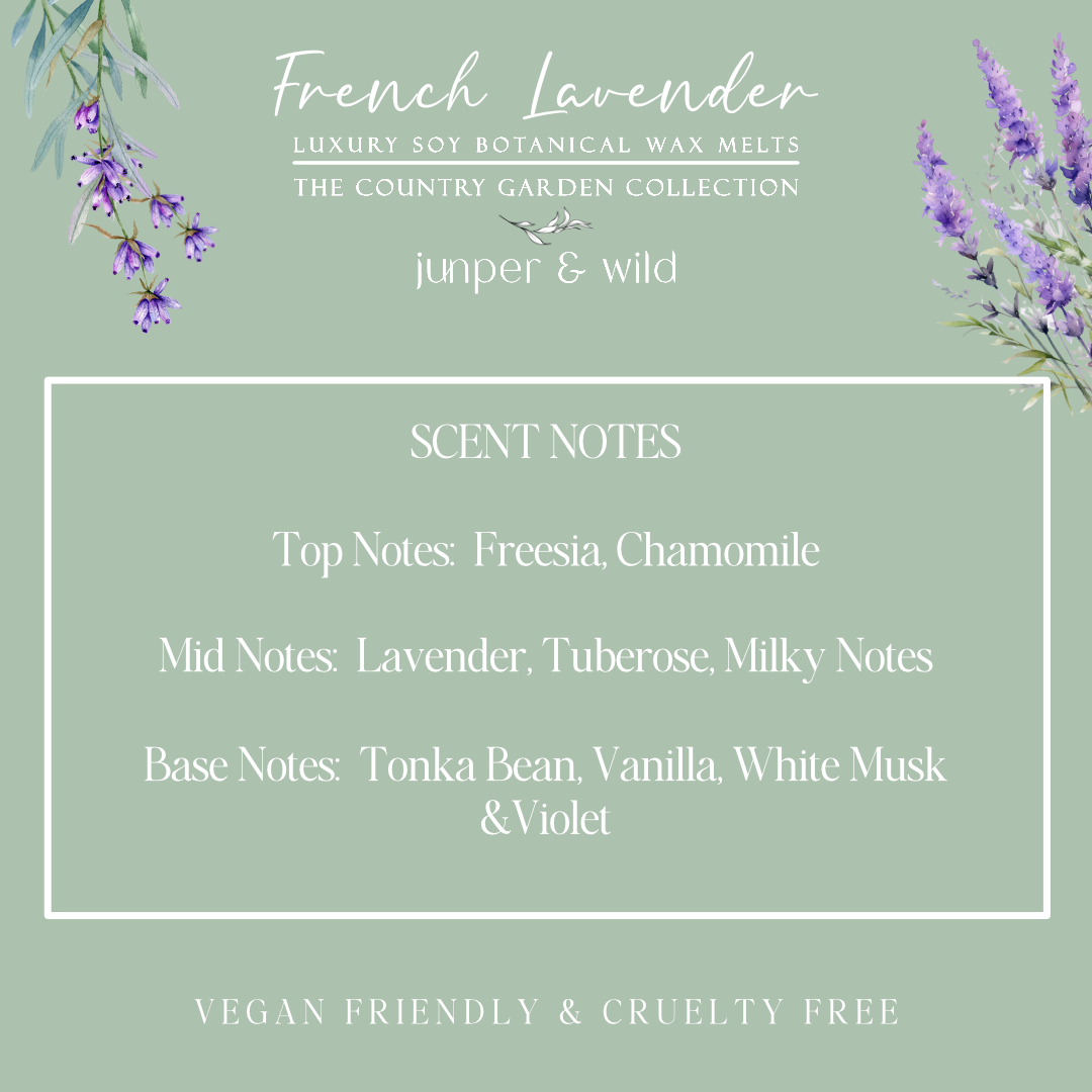 French Lavender - Handmade Soy Botanical Wax Melts