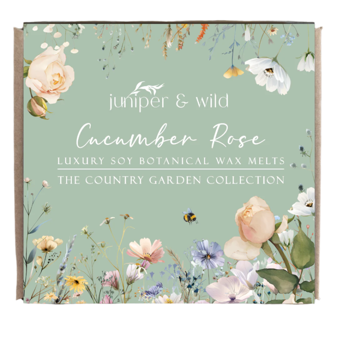 Cucumber Rose - Handmade Soy Botanical Wax Melts