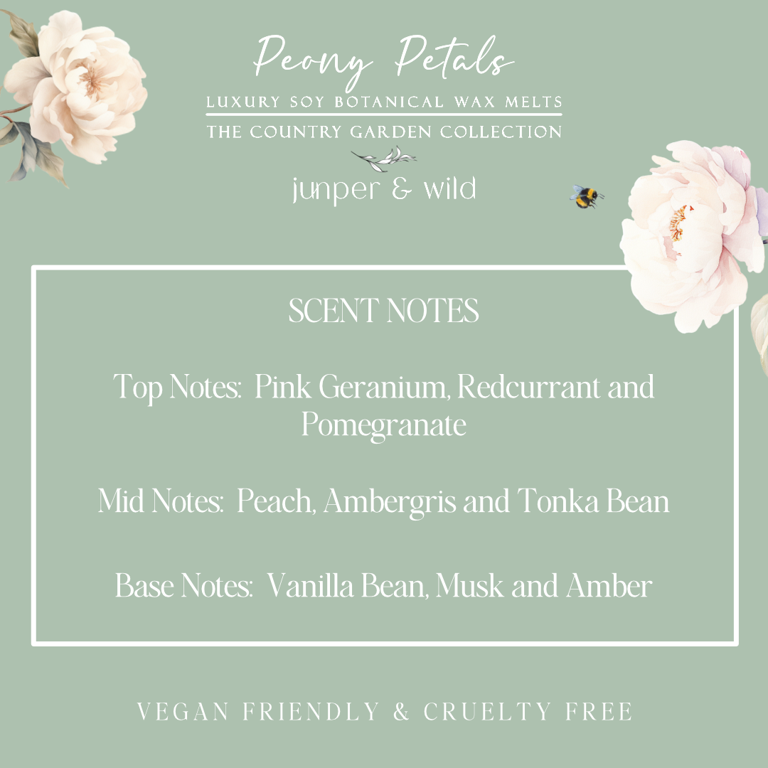Peony Petals - Handmade Soy Botanical Wax Melts