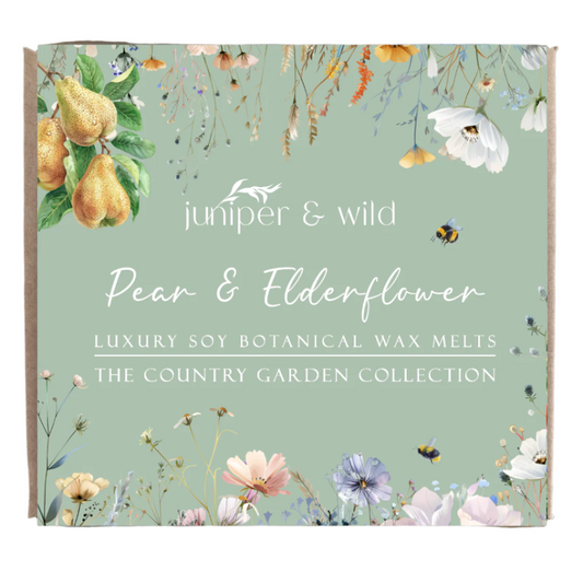 Pear & Elderflower - Handmade Soy Botanical Wax Melts | Vegan Friendly & Cruelty Free
