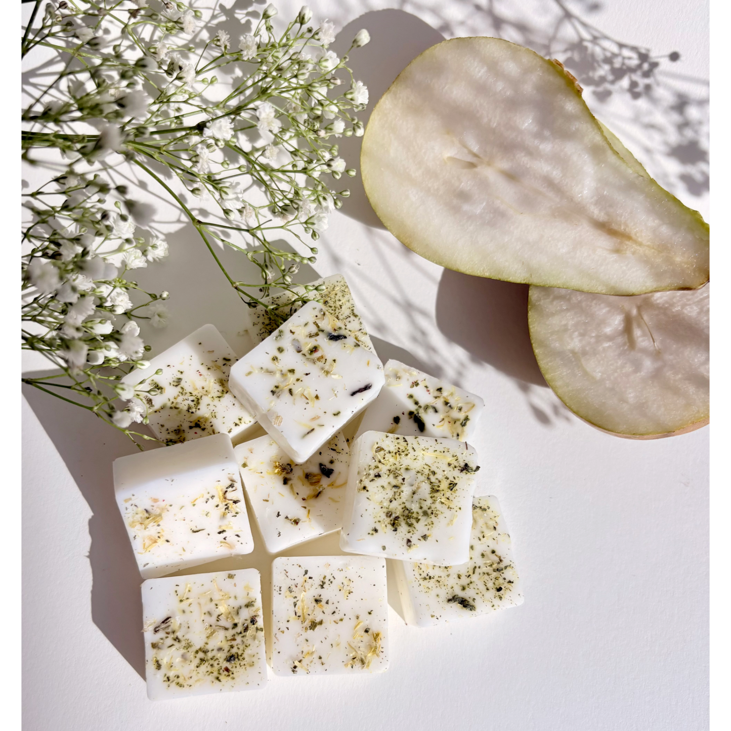 Pear & Elderflower - Handmade Soy Botanical Wax Melts | Vegan Friendly & Cruelty Free