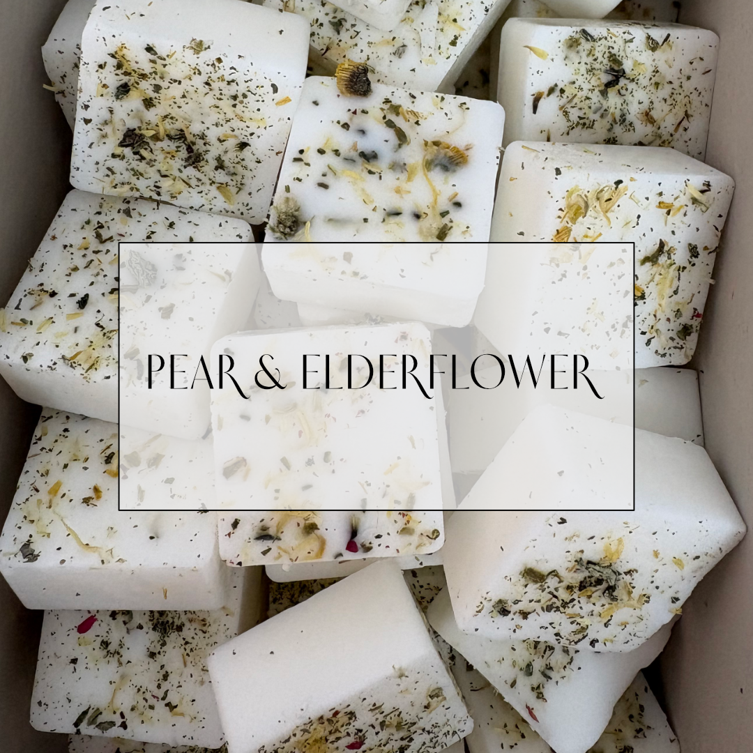 Pear & Elderflower - Handmade Soy Botanical Wax Melts | Vegan Friendly & Cruelty Free