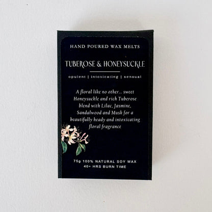 Tuberose & Honeysuckle | Soy Wax Melts – Hand-Poured Natural Wax Melts for Long-Lasting Home Fragrance