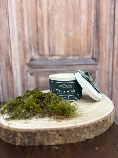Winter Woods - Festive Natural Soy Wax Candle Tin