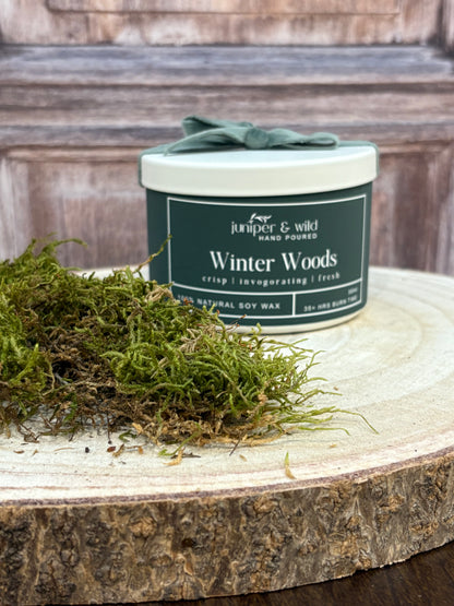 Winter Woods - Festive Natural Soy Wax Candle Tin