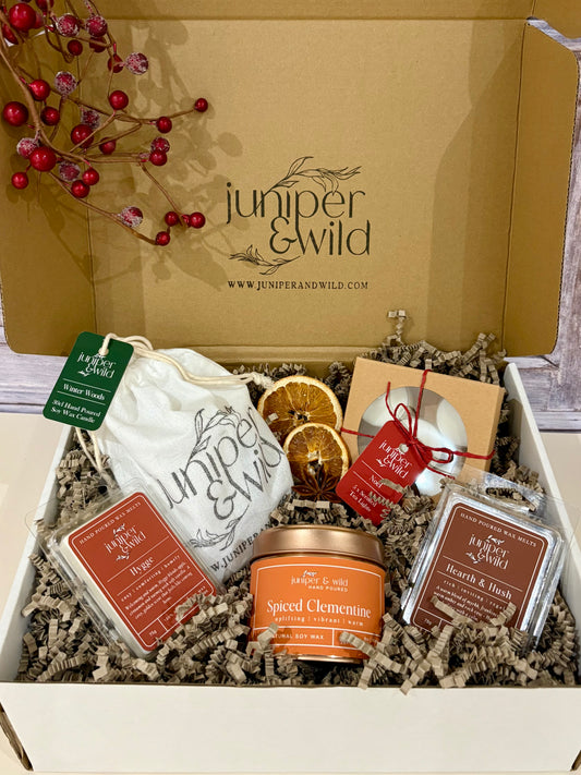 Candle Lover Festive Gift Set – Soy Wax & Vegan Friendly with 5 Seasonal Scents included