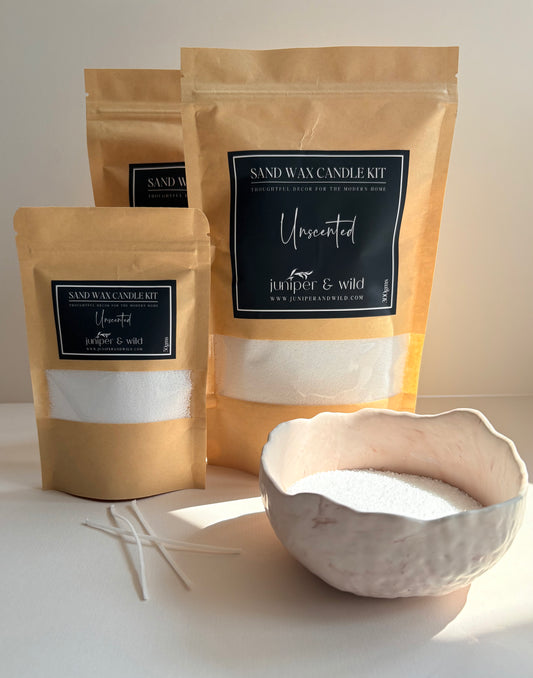 Sand Wax Candle Kits - Unscented or Scented Options