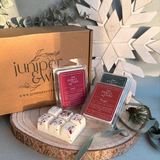 Festive Wax Melt Gift Box – 3 Christmas Scents | Hand Poured Soy Wax Melts