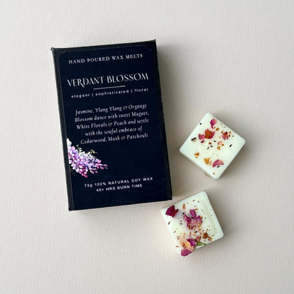 Verdant Blossom Soy Wax Melts – Hand-Poured Natural Wax Melts for Long-Lasting Home Fragrance