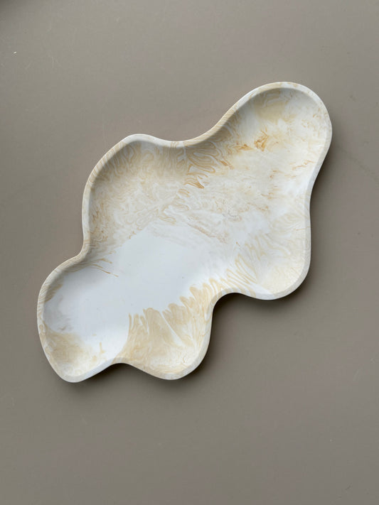 Orinoco Tray - Jesmonite Stoneware Decorative Tray for multiple uses