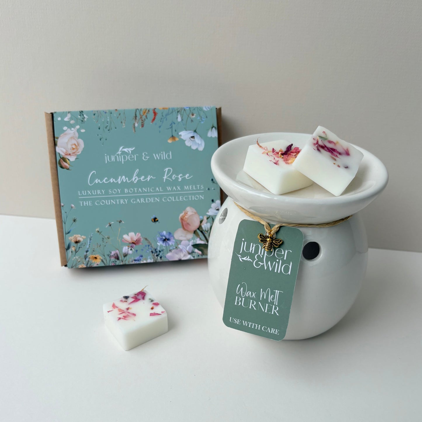Cucumber Rose - Handmade Soy Botanical Wax Melts
